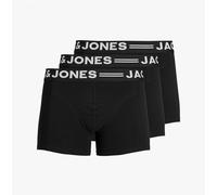 Jack & Jones SENSE 3 Pack Trunks Mens Black
