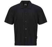 JACK & JONES Men's Jcointerlude Plisse Shirt Ss, Black, M