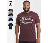 Jack & Jones Simon Logo T-Shirt 7 Pack jack & jones Jack & Jones Simon Logo T-Shirt 7 Pack SKY Captain 3XL(56)