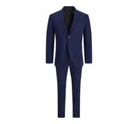 JACK & JONES Single Breasted Blazer and Tailored Trousers JPRFRANCO Super Slim Fit Suit 50, Medieval Blue, 50
