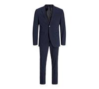 JACK & JONES Single Breasted Blazer and Tailored Trousers JPRFRANCO Super Slim Fit Suit Medieval Blue, 46