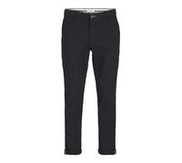 JACK & JONES Slim Fit Chino Trousers | Slim Fit, Plain, Cropped ankle length, Casual, Maximum temperature 40°C gentle process