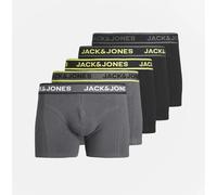 Jack & Jones SPEED SOLID Mens 5 Pack Trunks Black