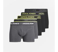 Jack & Jones SPEED SOLID Mens 5 Pack Trunks Black