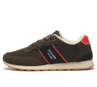 Jack & Jones Spirit Runner Men's | Running Trainers | Olive / Anthracite / True Red | UK Size 10
