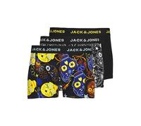 Pack of 3 Cotton Hipsters in Floral Print Black + Printed