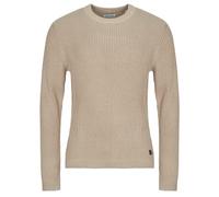 Jack & Jones Sweater JJEDOVER KNIT CREW NECK in Beige EU M