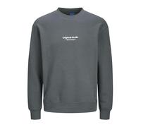 JACK&JONES Sweater Soft Long Sleeve Jumper with 3D Design Casual Choker Neck Pullover JORVESTERBRO, Colours:Anthracite, Size Sweater:XS