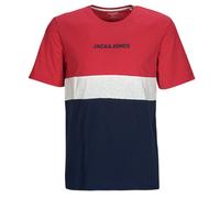 Jack & Jones T shirt JJEREID BLOCKING TEE SS in Multicolour EU XL