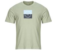 Jack & Jones T shirt JORCATSKILLS SQUARE BRANDING in Kaki EU L