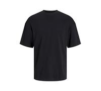 JACK & JONES Tee Crew Neck Oversized Short Sleeve Top JJEURBAN, Colours:Black, Size:S
