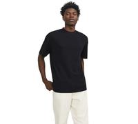 JACK & JONES Tee Crew Neck Oversized Short Sleeve Top JJEURBAN, Colours:Black, Size:S