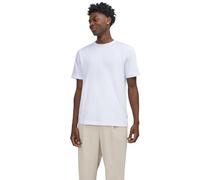 JACK & JONES Tee Crew Neck Oversized Short Sleeve Top JJEURBAN, Colours:White, Size:S