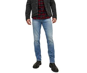 JACK & JONES Tim Davis JJ 074 Men's Slim/Straight Fit Jeans, Blue Denim, 30 W/32 L