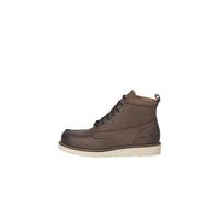JACK & JONES Toronto Leather Men's Brown Stone Ankle Boots - UK 7