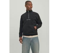 Jack & Jones Vesterbro Half Zip Fleece - Black - Medium