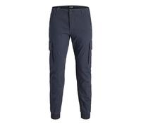 JACK & JONES Warner Men's Navy Cargo Pants, Marine, 33W x 32L