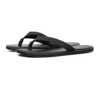 Jack & Jones Washton Leather Men's Anthracite Flip Flops - UK 10 / EU 44 / US 11