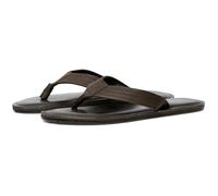 Jack & Jones Washton Leather Mens Brown Stone Flip Flops - Size UK 7