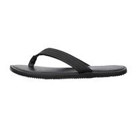 Men's Jack & Jones Washton Leather Men's Anthracite Flip Flops - Black