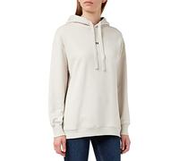 JACK & JONES Women's Jjxx Jxcleo Ls Loose Time Hoodie Noos Hooded Sweatshirt, Moonbeam/Detail:emb Black, M
