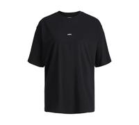 JJXX Women's Jxandrea SS Loose Every Tee Noos T-Shirt, Black/Print: White Logo, S
