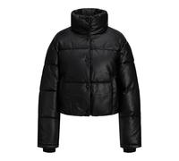 JACK & JONES Women's Jxbreezy OTW Sn Faux Leather Short Jacket Buffer, Schwarz, L