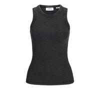 Jack & Jones Women's Jxforest STR SL Wash Rib Top JRS T-Shirt, Black, M