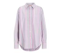 JACK&JONES Women's JXJAMIE LS Relaxed POPLIN Shirt WVN NOOS Shirt, Fuchsia Red/Stripes:Multi,