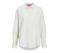 JJXX Women's Jxjamie Ls RLX Linen Blend Shirt WVN Sn Blouse, White, Large