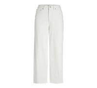 JJXX Women's Jxmilla Wide Hw Culotte Jeans DNM, White, 28W x 32L