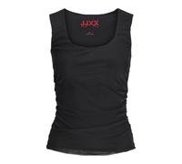 JJXX Women's Jxrosa Saga Sl Rev Mesh Top WVN Tank, Black, Large