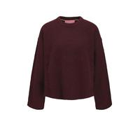 Jack & Jones Women's Jxsigga Various Crew Neck Knit Sn, Cabernet, S