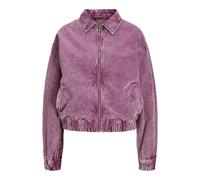 JACK & JONES Women's Jxziggy Washed Jacket PNT Denim Jacket, Fuchsia Red, M