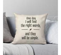 Jack Kerouac The Dharma Bums Pillowcase Polyester Linen Velvet Pattern Zip Decorative Throw Pillow Case Home Cushion Case 18"