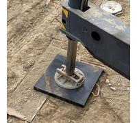 Jack levelling pad, 12 16 20 24 Inch Rv Jack Pads Leveling Blocks, Black Stackable Waterproof Outrigger Pads for Trailer, Crane, Wrecker(1pc,30x30x5cm/11.8x11.8x1.97in)