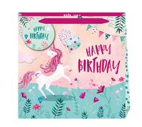 Jack & Lily Happy Birthday Unicorn Large Gift Bag