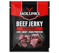 Jack Link's Beef Jerky Original, Box of 12 x 40 g, Dried Meat Snack, High Protein Snacks for Gym, Fitness, Outdoor, Hiking, American Food, Halal Beef Jerky Chips