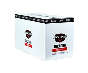 Jack link's Beef Jerky - Biltong Original - Ready-to-eat Healthy Meat Snacks - Low Calorie High Protein Beef Snack - 12-Pack (12 x 70 g)