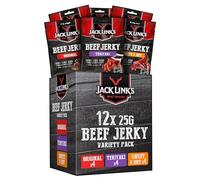 Jack Links Beef Jerky Mixed Case Variety Pack, x4 Sweet and Hot, x4 Teriyaki, x4 Original, Perfect Post Gym Meat Snack