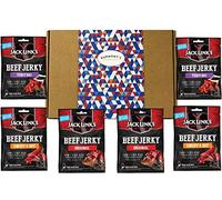 Jack Link's Beef Jerky Six Pack Gift Box - Original, Sweet & Hot, Teriyaki | High Protein American Selection. Perfect Hamper For Birthday, Christmas or Anniversaries