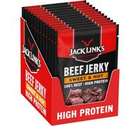 Jack Link's Beef Jerky, Sweet & Hot Flavour, Multipack of 25 g (Pack 12)