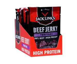 Jack Link's - Beef Jerky - Teriyaki Flavour - Box of 12 x 60 g Packs