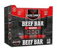 Jack Link's Protein Bar Beef Original, Pack of 30 x 22.5 g, low carb protein bar, protein bar, energy bar, snack for on the go and in the gym, fitness, high protein snack