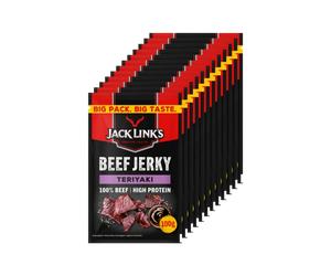 Jack Links Teriyaki Jerky 100g ClipStrip x 12 Packs
