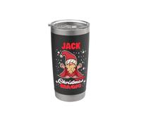 Jack Makes Christmas Magic Name Jack Gnome Stainless Steel Insulated Tumbler