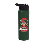 Jack Makes Christmas Magic Name Jack Gnome Stainless Steel Insulated Water Bottle