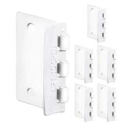 Jack N’ Drill Flip Action Door Lock (6 Pack)- Reversible Privacy Door Locks with Anti Lockout Screw for Child Proofing and Home Defense, Easy to Install and Durable Lock for Interior Swing-in Doors