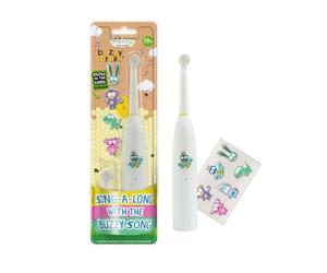 Jack N' Jill Kids Buzzy Brush Electric Musical Toddler Toothbrush - Kids Electric Toothbrush for Ages 3+, With LED Lights & Brushing Timer, Child-Friendly, Water Resistant, Battery Operated, Pack of 1