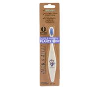Jack N' Jill Kids Toothbrush Monkey - Toddler Cornstarch Toothbrush Also Suitable for Kids & Babies, Ergonomic Handle, Extra Soft Bristles, Handle & Packaging Made from Plants (Corn), 1 Pack